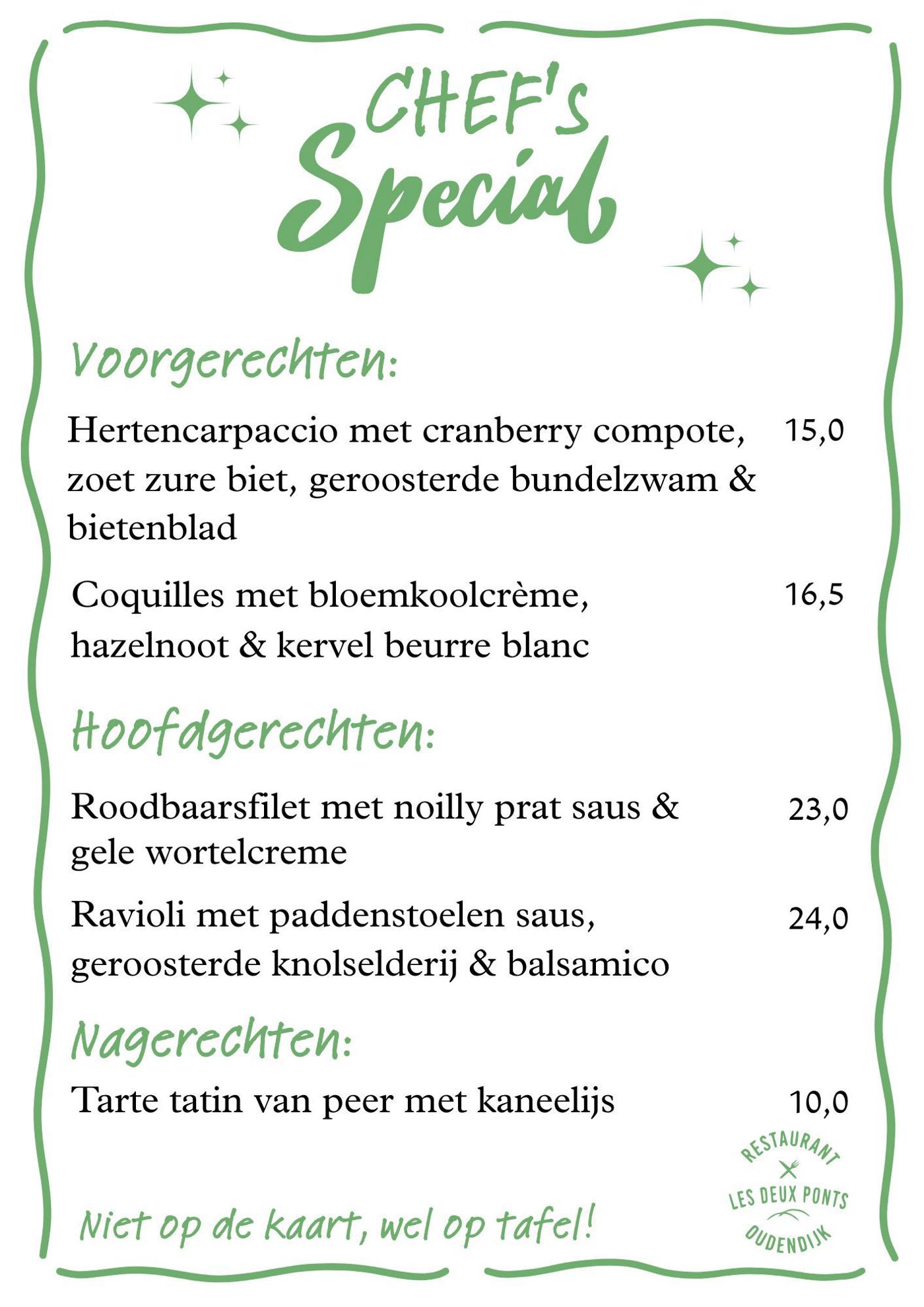 Chef Special 9 Oktober