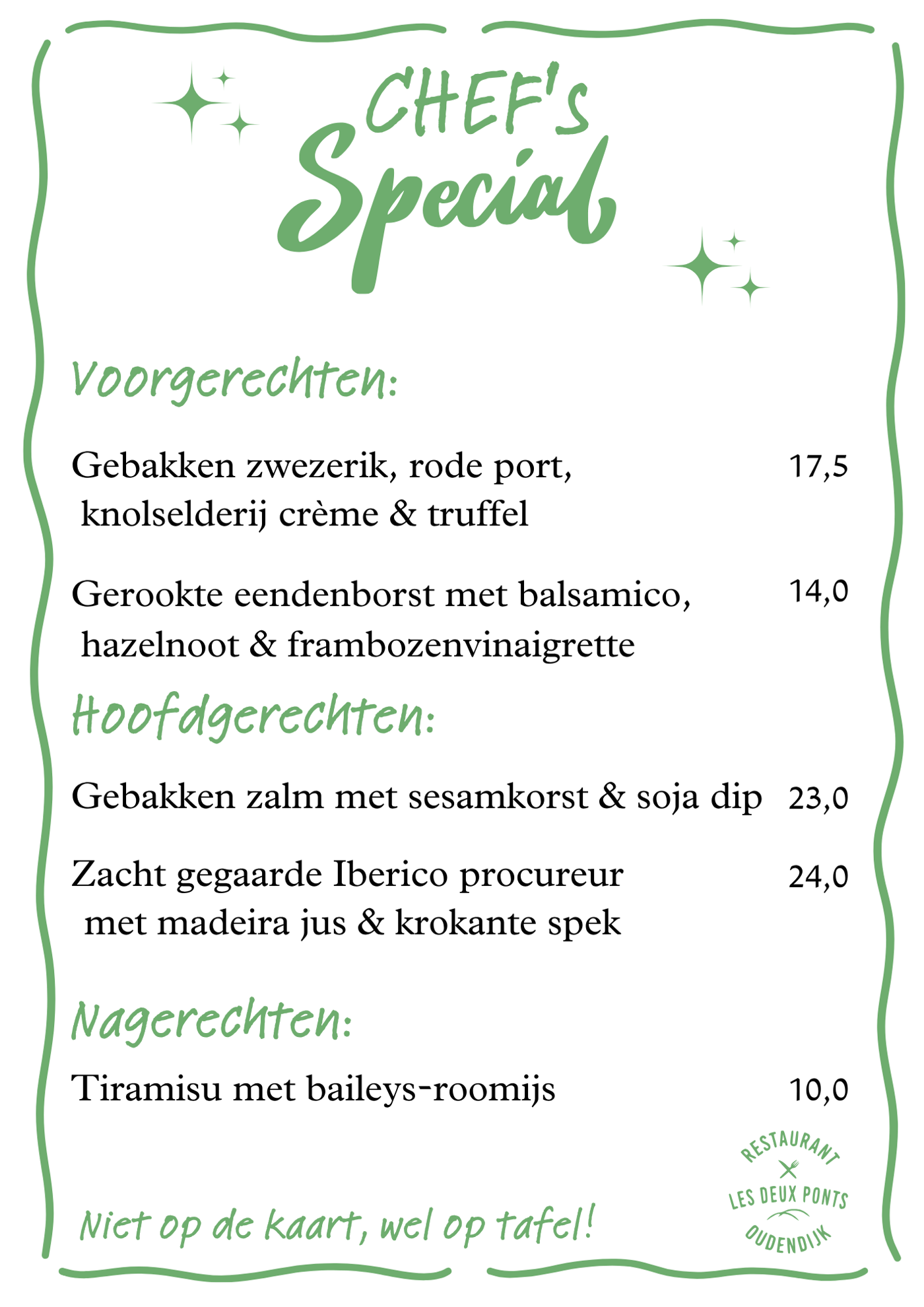Chef Special 24 Augustus